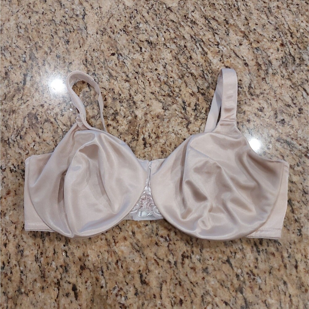 SOMA Sensuous Sides Minimizer 3" Bra Size 40DDD UW Adj Straps Unlined Beige